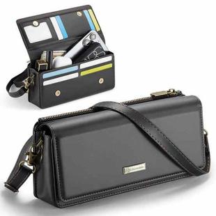 CaseMe ME30 Max Multifunctional Large-Capacity Shoulder Crossbody Phone Bag(Black)