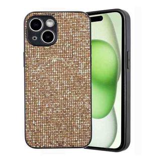 For iPhone 15 Plus Glitter Powder TPU Hybrid PC Phone Case(Gold)