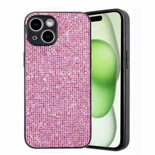 For iPhone 14 Plus Glitter Powder TPU Hybrid PC Phone Case(Pink)