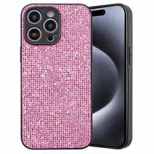 For iPhone 14 Pro Max Glitter Powder TPU Hybrid PC Phone Case(Pink)