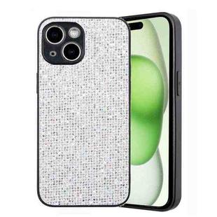 For iPhone 13 Glitter Powder TPU Hybrid PC Phone Case(White)
