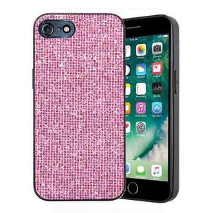 For iPhone SE 2022 / 2020 / 8 / 7 Glitter Powder TPU Hybrid PC Phone Case(Pink)