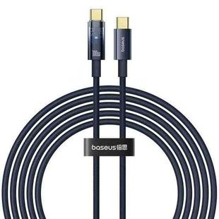 Baseus Explorer Series 100W USB-C/Type-C to USB-C/Type-C Smart Power-off Fast Charging Data Cable, Length:2m(Blue)