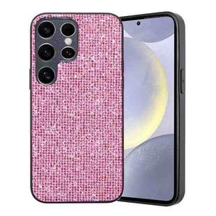 For Samsung Galaxy S24 Ultra 5G Glitter Powder TPU Hybrid PC Phone Case(Pink)