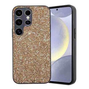 For Samsung Galaxy S23 Ultra 5G Glitter Powder TPU Hybrid PC Phone Case(Gold)