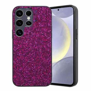 For Samsung Galaxy S23 Ultra 5G Glitter Powder TPU Hybrid PC Phone Case(Purple)