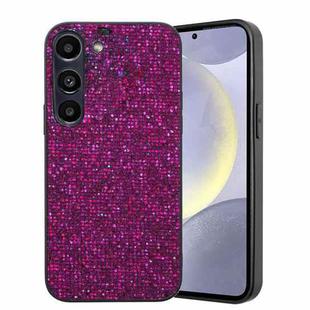 For Samsung Galaxy S23+ 5G Glitter Powder TPU Hybrid PC Phone Case(Purple)