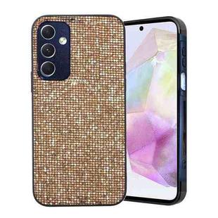 For Samsung Galaxy A34 5G Glitter Powder TPU Hybrid PC Phone Case(Gold)