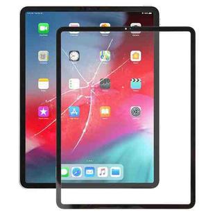 For iPad Pro 12.9 2018 2020 Front Screen Outer Glass Lens with OCA Optically Clear Adhesive(Black)