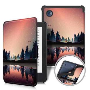 For KOBO Clara Colour 2E 2022 Painted Voltage Caster TPU Leather Smart Tablet Case(Sunset)