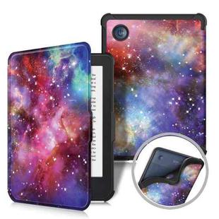 For KOBO Clara Colour 2E 2022 Painted Voltage Caster TPU Leather Smart Tablet Case(Milky Way)