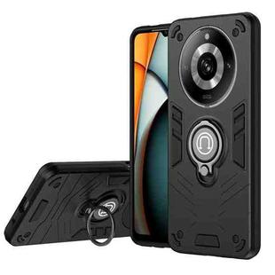 For Realme 11 Pro / 11 Pro+ Ring Holder Phone Case(Black)