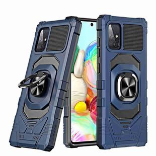 For Samsung Galaxy A71 4G Magnetic Ring Holder Phone Case(Blue)