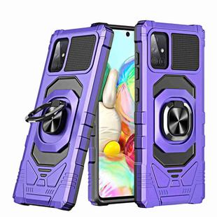 For Samsung Galaxy A71 4G Magnetic Ring Holder Phone Case(Purple)