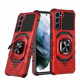 For Samsung Galaxy S21 5G Magnetic Ring Holder Phone Case(Red)