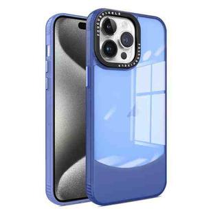 For iPhone 15 Pro Max Two-color High Transparency Skin Feel TPU Phone Case(Blue)