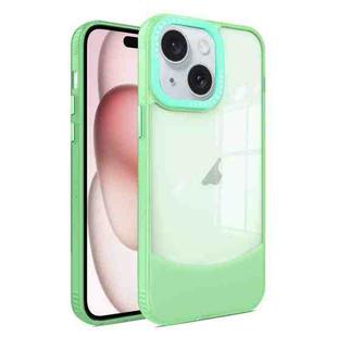 For iPhone 15 Two-color High Transparency Skin Feel TPU Phone Case(Green)