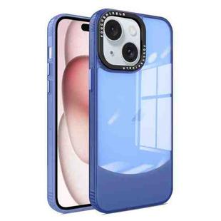 For iPhone 15 Two-color High Transparency Skin Feel TPU Phone Case(Blue)