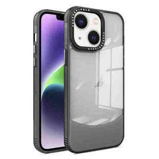 For iPhone 14 Plus Two-color High Transparency Skin Feel TPU Phone Case(Black)