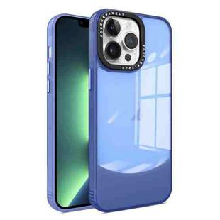 For iPhone 13 Pro Max Two-color High Transparency Skin Feel TPU Phone Case(Blue)
