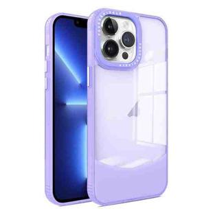 For iPhone 13 Pro Two-color High Transparency Skin Feel TPU Phone Case(Purple)