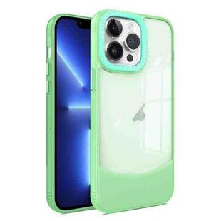 For iPhone 13 Pro Two-color High Transparency Skin Feel TPU Phone Case(Green)
