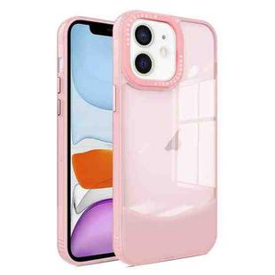 For iPhone 11 Two-color High Transparency Skin Feel TPU Phone Case(Pink)