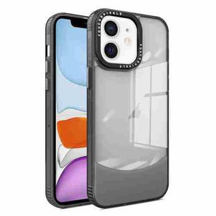 For iPhone 11 Two-color High Transparency Skin Feel TPU Phone Case(Black)