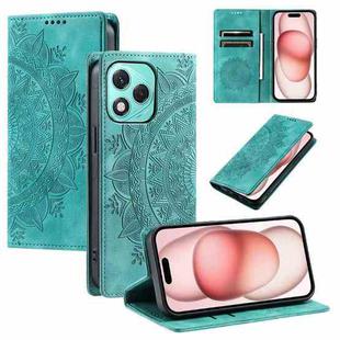 For Honor 400 Lite Totem Embossed Magnetic Leather Phone Case(Green)