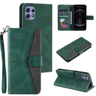 For Motorola Edge 50 Pro Nail Skin Feel Stitching Calf Texture Leather Phone Case(Green)