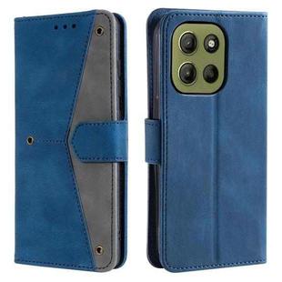 For Motorola Moto G15 Nail Skin Feel Stitching Calf Texture Leather Phone Case(Blue)