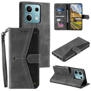 For Motorola Edge 60 Fusion Nail Skin Feel Stitching Calf Texture Leather Phone Case(Grey)