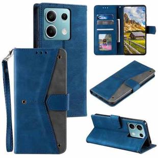 For Motorola Edge 60 Fusion Nail Skin Feel Stitching Calf Texture Leather Phone Case(Blue)