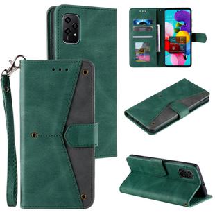 For Honor 200 Lite Nail Skin Feel Stitching Calf Texture Leather Phone Case(Green)