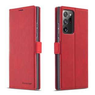 For Samsung Galaxy Note20 Ultra Forwenw Dream Series Oil Edge Strong Magnetism Horizontal Flip Leather Case with Holder & Card Slots & Wallet & Photo Frame(Red)