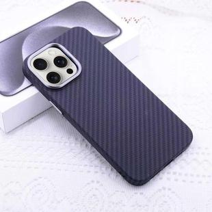 For iPhone 15 Pro Max Kevlar Carbon Fiber Texture MagSafe Magnetic Phone Case(Black)