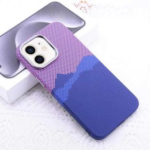 For iPhone 12 Kevlar Carbon Fiber Texture MagSafe Magnetic Phone Case(Pink)