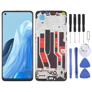 For OPPO Reno7 4G OLED LCD Screen Digitizer Full Assembly with Frame