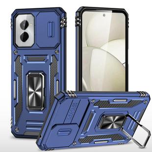 For Motorola Moto G Stylus 5G 2024 Armor PC + TPU Camera Shield Phone Case(Navy Blue)