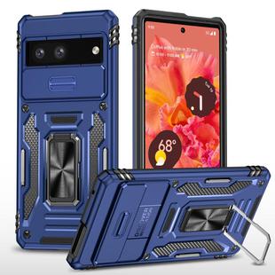 For Google Pixel 9/9 Pro Armor PC + TPU Camera Shield Phone Case(Navy Blue)