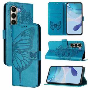 For itel A95 5G Embossed Butterfly Leather Phone Case(Blue)