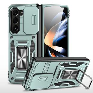 For Samsung Galaxy Z Fold6 5G Armor PC + TPU Camera Shield Phone Case(Alpine Green)