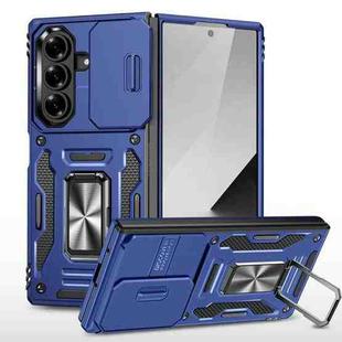 For Samsung Galaxy Z Fold7 5G Armor PC + TPU Camera Shield Phone Case(Navy Blue)