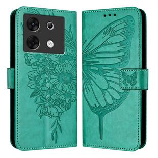 For Infinix Zero 30 5G Embossed Butterfly Leather Phone Case(Green)