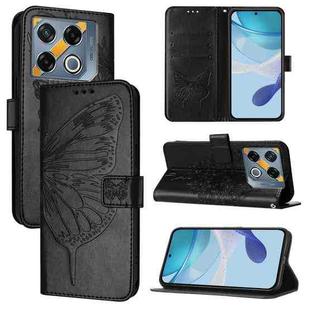 For Infinix GT 20 Pro Embossed Butterfly Leather Phone Case(Black)