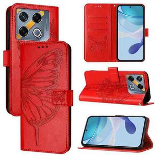 For Infinix GT 20 Pro Embossed Butterfly Leather Phone Case(Red)