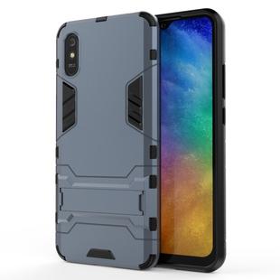 For Xiaomi Redmi 9A PC + TPU Shockproof Protective Case with Holder(Navy Blue)
