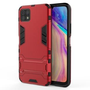 For Huawei Enjoy 20 PC + TPU Shockproof Protective Case with Holder(Red)