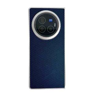 For vivo X Fold3 Pro Kevlar Carbon Fiber Ultra-thin Shockproof Phone Case(Dark Blue)