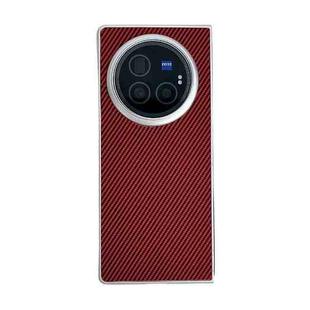 For vivo X Fold3 Kevlar Carbon Fiber Ultra-thin Shockproof Phone Case(Red)